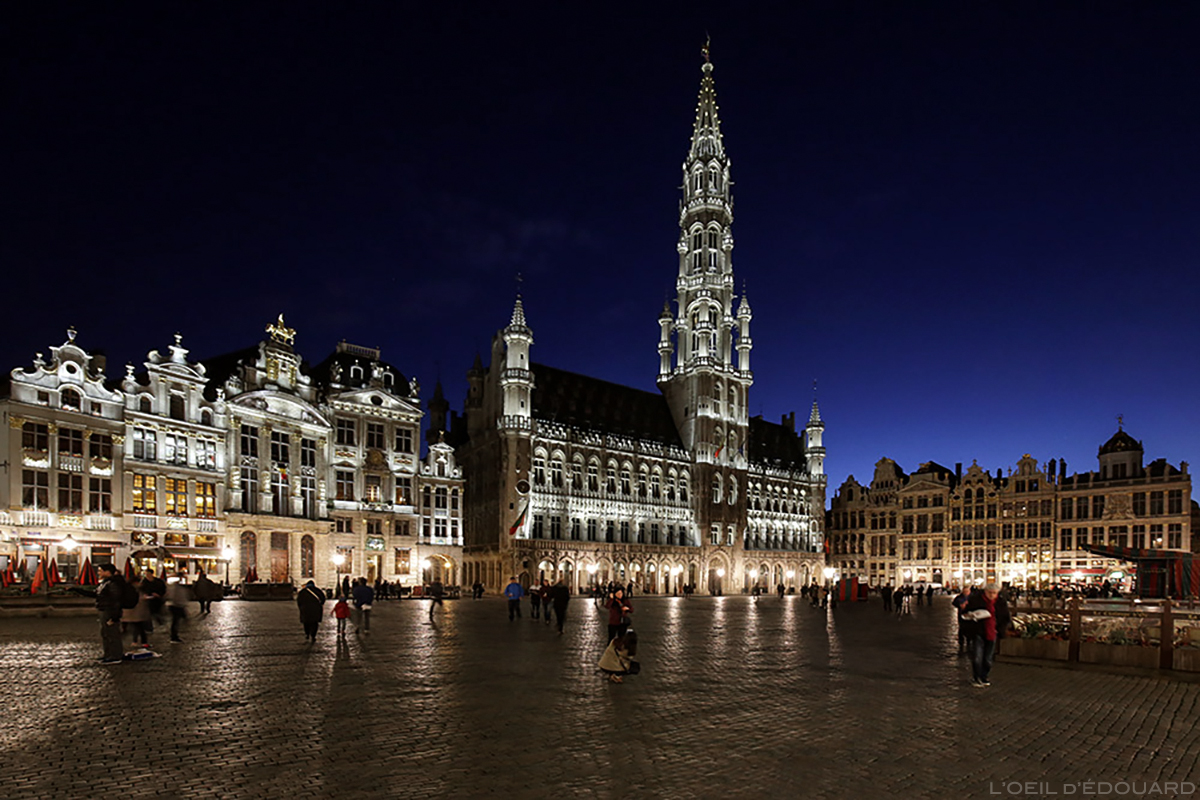 Grand Place de Bruxelles, le soir