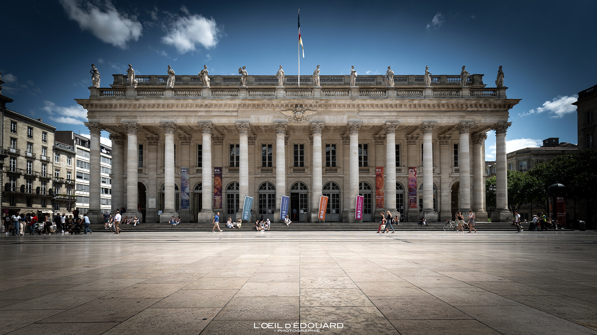 Opéra, place de la Comédie, Bordeaux © L\'Oeil d\'Édouard - Tous droits réservés